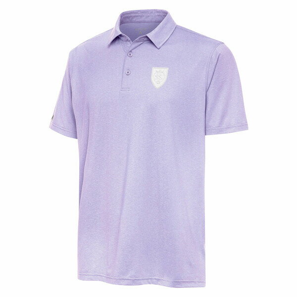 AeBOA Y |Vc gbvX Real Salt Lake Antigua White Logo Par 3 Polo Lavender