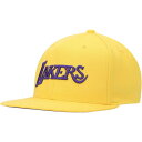 ミッチェル＆ネス ミッチェル&ネス メンズ 帽子 アクセサリー Los Angeles Lakers Mitchell & Ness Hardwood Classics Tonal Snapback Hat Gold