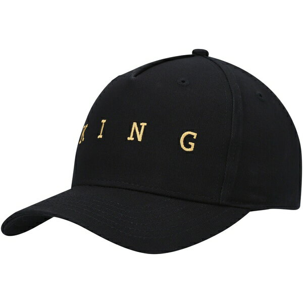 キングアパレル メンズ 帽子 アクセサリー King Apparel Tennyson Curved Peak Adjustable Hat Black