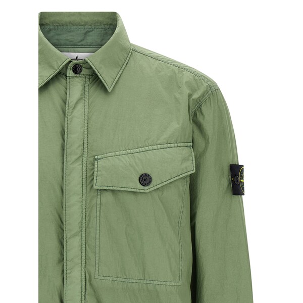 ストーンアイランド メンズ ジャケット＆ブルゾン アウター 'garment Dyed Crinkle Reps Ny' Jacket Green