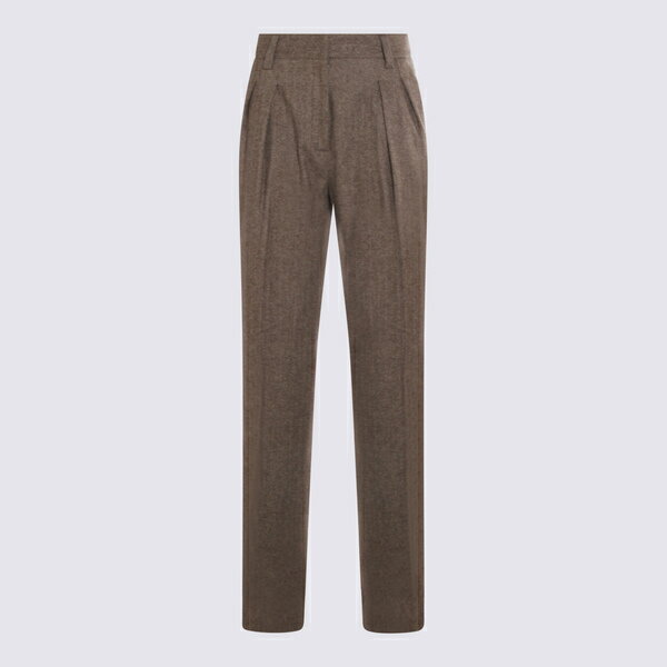アントネリ レディース カジュアルパンツ ボトムス Brown Wool Timo Pants Brown