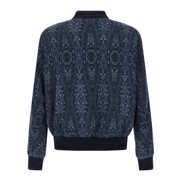 エトロ メンズ ジャケット＆ブルゾン アウター Jacquard Bomber Jacket Blue