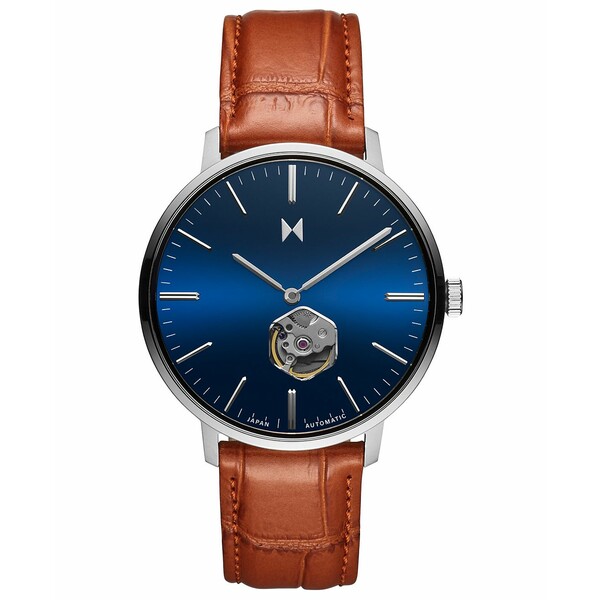 エムブイエムティー レディース 腕時計 アクセサリー Men's Legacy Slim Automatic Tan Leather Watch 42mm Tan