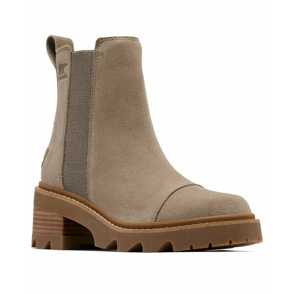 ソレル レディース ブーツ シューズ Women's Joan Now Pull-On Chelsea Boots Omega Taupe, Gum 2