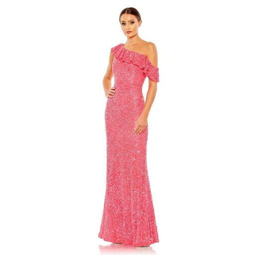マックダガル レディース ワンピース トップス Women's Sequined Drop Shoulder Trumpet Gown Watermelon マックダガル レディース ワンピース トップス Women's Sequined Drop Shoulder Trumpet Gown Watermelon