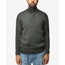エックスレイ メンズ パーカー・スウェットシャツ アウター Men's Quarter-Zip Pullover Sweater Olive Marble(4)
