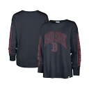47ブランド レディース Tシャツ トップス Women's Navy Boston Red Sox Statement Long Sleeve T-shirt Navy(4)