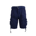 ギャラクシーバイハルビック メンズ カジュアルパンツ ボトムス Men's Belted Cargo Shorts with Twill Flat Front ...