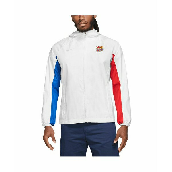 ナイキ ブルゾン レディース ナイキ レディース ジャケット＆ブルゾン アウター Men's White Barcelona AWF Raglan Full-Zip Hoodie Jacket White