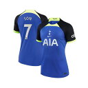 ナイキ レディース Tシャツ トップス Women 039 s Son Heung-min Blue Tottenham Hotspur 2022/23 Away Breathe Stadium Replica Player Jersey Blue