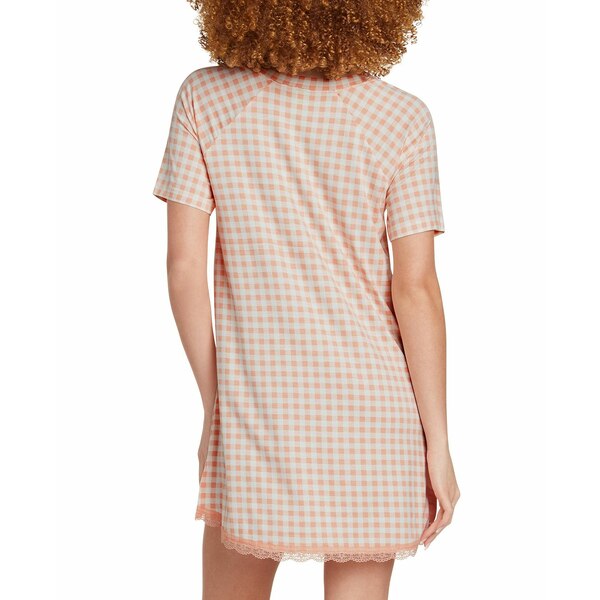 ハニーデュー インティメッツ レディース シャツ トップス Women 039 s Lovely Morning Gingham Sleepshirt Apricot Gingham