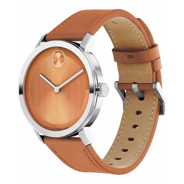 モバド モバド レディース 腕時計 アクセサリー Men's Bold Evolution 2.0 Swiss Quartz Orange Leather Watch 40mm Orange