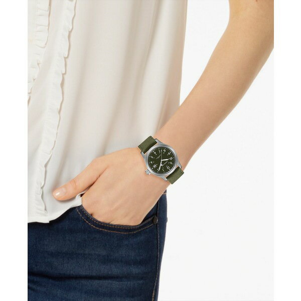 ハミルトン カーキ 腕時計（レディース） ハミルトン レディース 腕時計 アクセサリー Unisex Swiss Mechanical Khaki Field Green Canvas Strap Watch 38mm Green