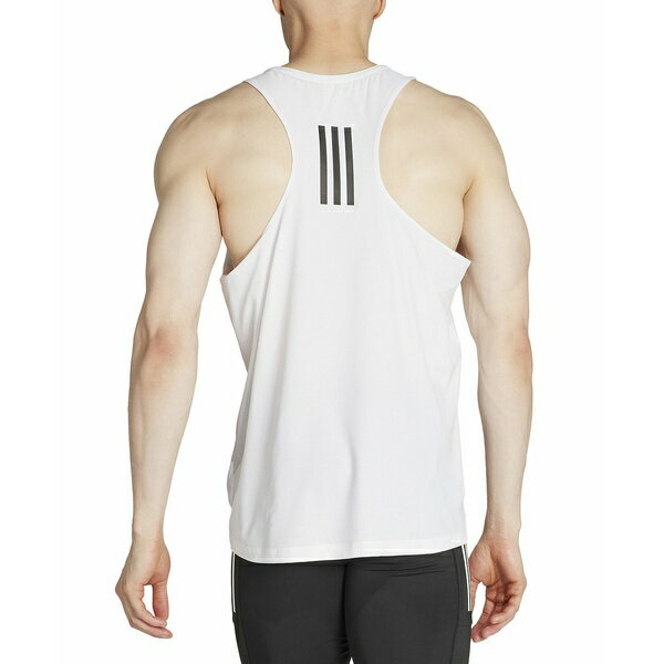 アディダス タンクトップ  メンズ アディダス メンズ カットソー トップス Men's Own The Run Moisture-Wicking Tank Top White