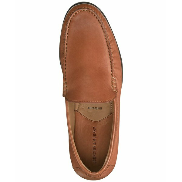 ジョンストンアンドマーフィー メンズ スリッポン・ローファー シューズ Men's Cresswell Venetian Loafer Cognac