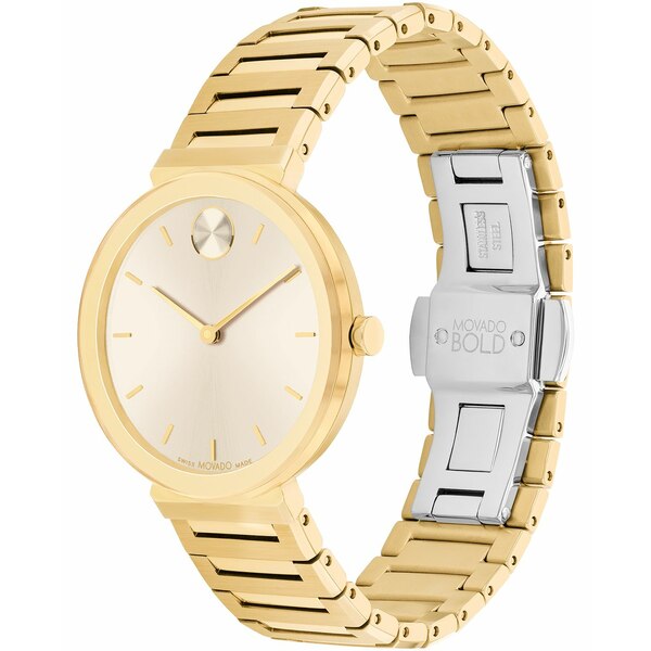 モバド モバド レディース 腕時計 アクセサリー Women's Bold Horizon Swiss Quartz Ionic Plated Light Gold-Tone 2 Steel Watch 34mm Gold-Tone