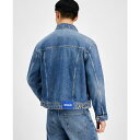 ヒューゴ・ボス コート メンズ ヒューゴボス メンズ ジャケット＆ブルゾン アウター Men's Regular-Fit Denim Trucker Jacket Navy