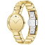 モバド レディース 腕時計 アクセサリー Sapphire Women's Swiss Diamond (1/20 ct. t.w.) Gold-Tone PVD Bracelet Watch 28mm Gold