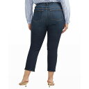 ジャグ レディース デニムパンツ ボトムス Plus Size Ruby Mid Rise Straight Cropped Jeans Canyon Blue