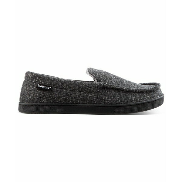 楽天astyアイソトナー メンズ サンダル シューズ Men's Preston Heather Knit Moccasin Slippers Dark Charcoal Heather