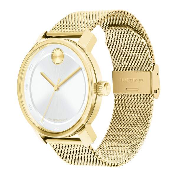 モバド モバド レディース 腕時計 アクセサリー Men's Bold Access Swiss Quartz Ionic Plated Light Gold Steel Watch 41mm Gold-Tone