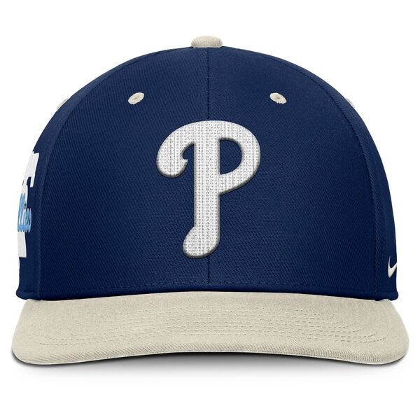 ナイキ メンズ 帽子 アクセサリー Philadelphia Phillies Nike Pro Performance Snapback Hat Navy/Cream