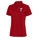 アンティグア レディース ポロシャツ トップス Texas Rangers Antigua Women's Logo Tribute Polo Red