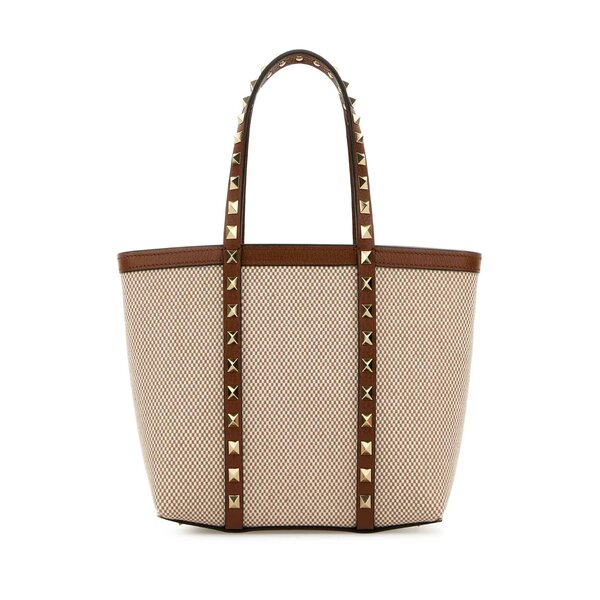 ヴァレンティノ ガラヴァーニ レディース トートバッグ バッグ Two-tone Canvas Medium Rockstud Handb..