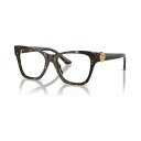 ヴェルサーチ レディース サングラス&アイウェア アクセサリー Women's Eyeglasses, VE3341U 52 Havana
