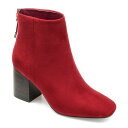 ジャーニーコレクション レディース ブーツ シューズ Women's Audrina Stacked Heel Dress Booties Red