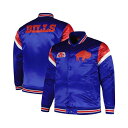 ミッチェル&ネス メンズ ジャケット&ブルゾン アウター Men's Royal Distressed Buffalo Bills Big and Tall Satin Full-Snap Jacket Royal(4)