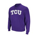 コロシアム メンズ パーカー・スウェットシャツ アウター Men's TCU Horned Frogs Arch & Logo Crew Neck Sweatshirt Purple(4)