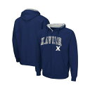 コロシアム メンズ パーカー・スウェットシャツ アウター Men's Navy Xavier Musketeers Arch & Logo 3.0 Full-Z...