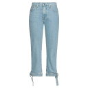 プラス・ピープル (+) PEOPLE レディース デニムパンツ ボトムス Denim cropped Blue