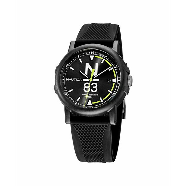 腕時計, メンズ腕時計  Mens N83 Black Silicone Strap Watch 38 mm Black