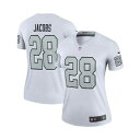 ナイキ レディース カットソー トップス Women's Josh Jacobs White Las Vegas Raiders Color Rush Lege...