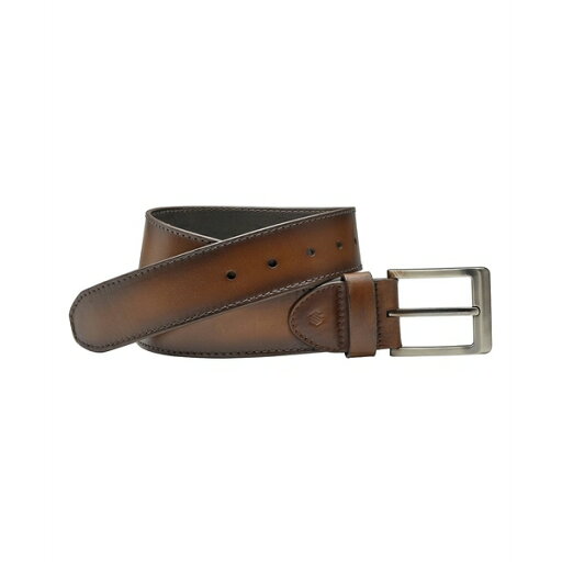 ジョンストンアンドマーフィー メンズ ベルト アクセサリー Men's Burnished Edge Belt Brown ジョンストンアンドマーフィー メンズ ベルト アクセサリー Men's Burnished Edge Belt Brown