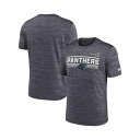 ナイキ メンズ シャツ トップス Men's Anthracite Carolina Panthers Yardline Velocity Performance T-shirt Anthracite