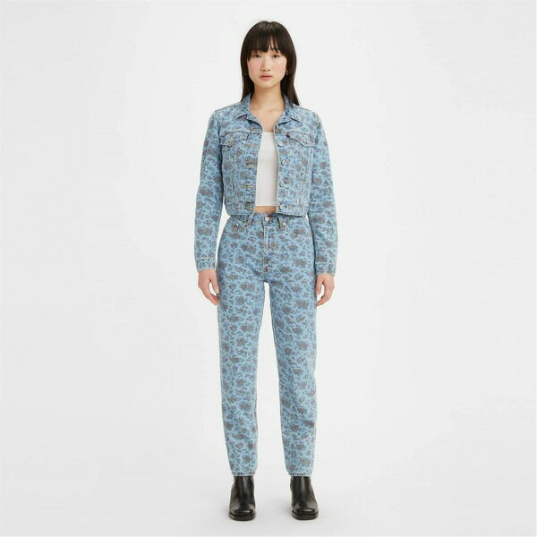 リーバイス レディース カジュアルパンツ ボトムス 80s Mom Jeans Floral Indigo