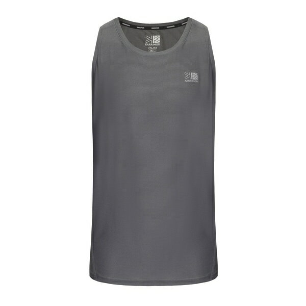 カリマー メンズ ランニング スポーツ Run Vest Mens Charcoal