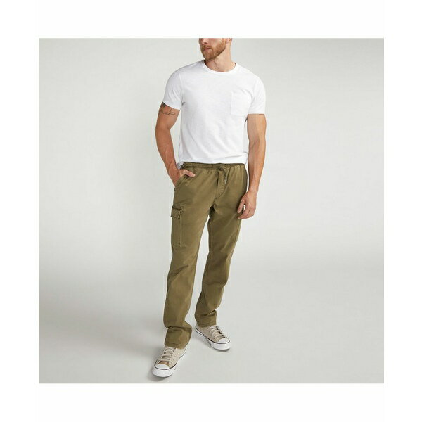 シルバージーンズ メンズ カジュアルパンツ ボトムス Men's Essential Twill Pull-On Cargo Pants Olive