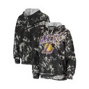 マジェスティック レディース パーカー・スウェットシャツ アウター Women's Threads Black Los Angeles Lakers Burbl...