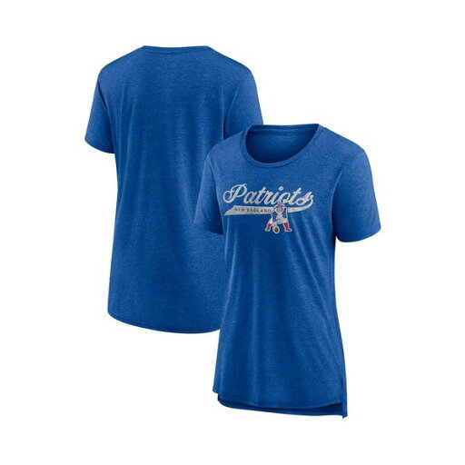 ファナティクス レディース Tシャツ トップス Women's Heather Royal Distressed New England Patriots Original Play Tri-Blend T-shirt Heather Royal ファナティクス レディース Tシャツ トップス Women's Heather Royal Distressed New England Patriots Original Play Tri-Blend T-shirt Heather Royal