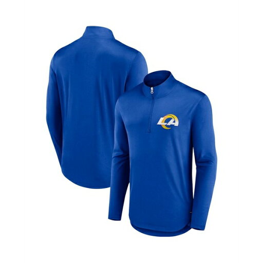 ファナティクス メンズ シャツ トップス Men's Royal Los Angeles Rams Tough Minded Quarter-Zip Top Royal ファナティクス メンズ シャツ トップス Men's Royal Los Angeles Rams Tough Minded Quarter-Zip Top Royal