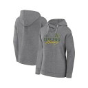 ファナティクス レディース パーカー・スウェットシャツ アウター Women's Heather Gray Oakland Athletics Script F...