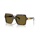 ヴェルサーチ レディース サングラス&アイウェア アクセサリー Women's Sunglasses, VE4441 Havana
