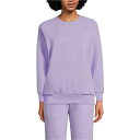 ランズエンド レディース パーカー・スウェットシャツ アウター Women's Serious Sweats Oversized Long Sleeve Cre...