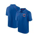 ファナティクス メンズ シャツ トップス Men's Royal Chicago Cubs Strong Alone Raglan Polo Shirt Royal(4)