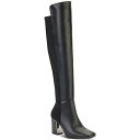 ダナ キャラン ニューヨーク レディース ブーツ シューズ Women's Cilli Square-Toe Knee-High Dress Boots Bla...