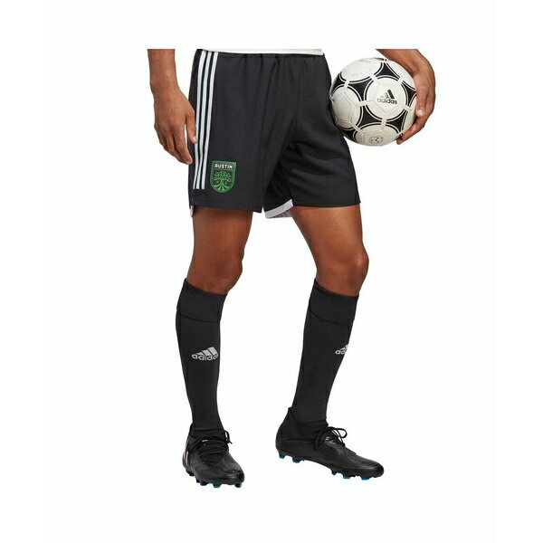 アディダス メンズ カジュアルパンツ ボトムス Men's Black Austin FC AEROREADY Authentic Shorts Black